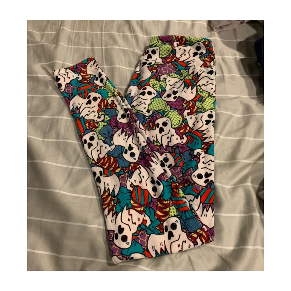 Lularoe Ghost Bat Colorful OS Leggings